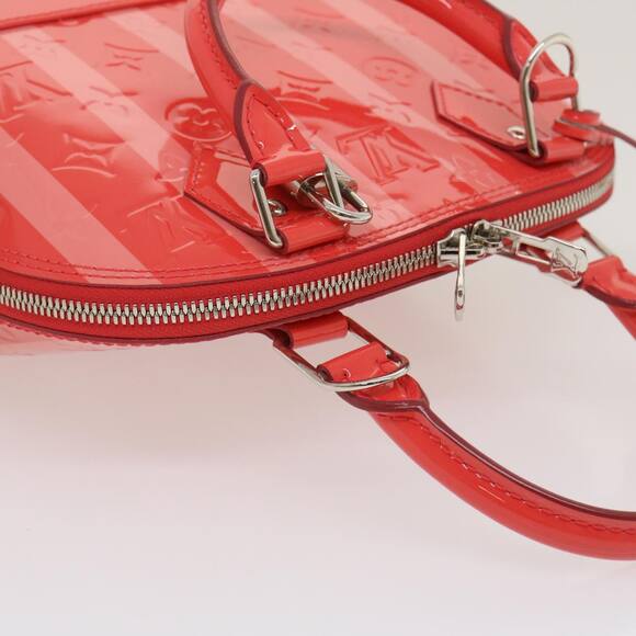 LOUIS VUITTON Vernis Rayures Alma BB Hand Bag Pink M91593 - Picture 6 of 16